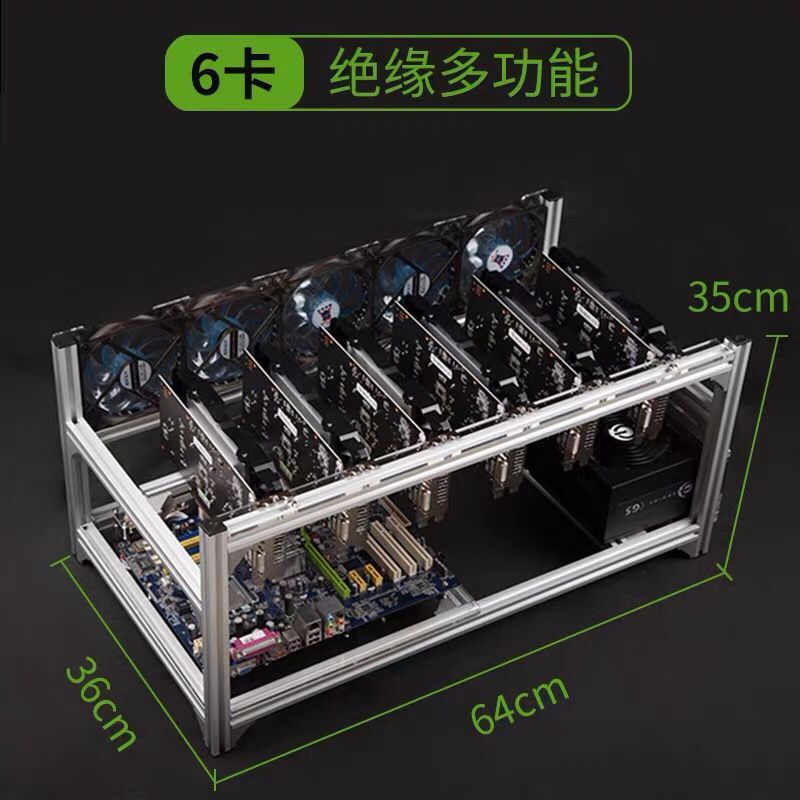 12 Gpu Open Air Frame Case - 6 8 12 19 GPU Thợ