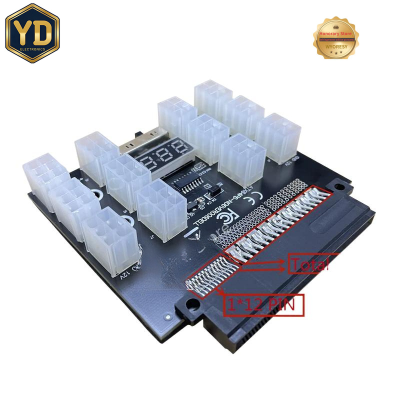 YD PCI-E 12V 50Pin to ATX 12 X - đánh giá và giá 2400W Server Psu Breakout Board