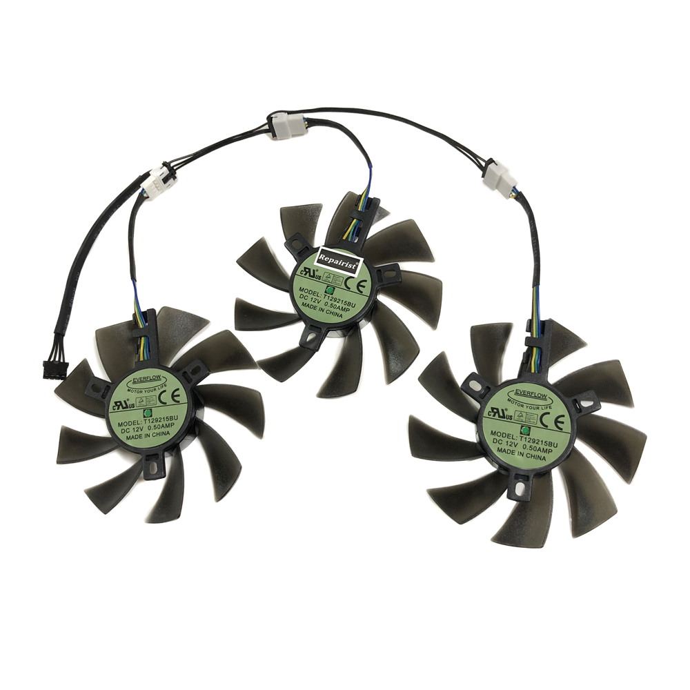 3Pcs/Set DIY T129215BU,GPU Coo - đánh giá và giá Rx 5700 Xt 8Gb Video Card