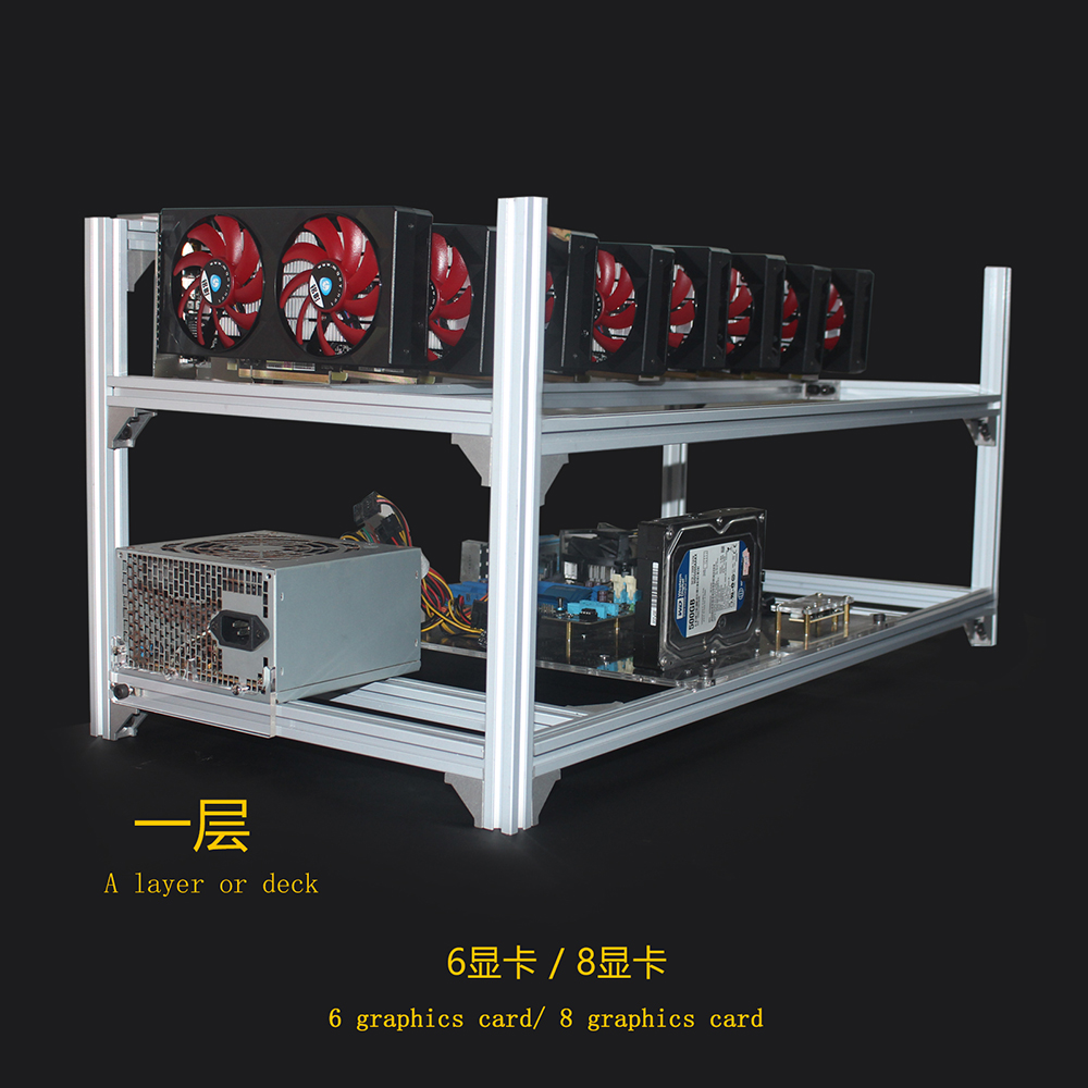 6 8 12 19 GPU Thợ Mỏ Khai Thác - đánh giá và giá 12 Gpu Open Air Frame Case