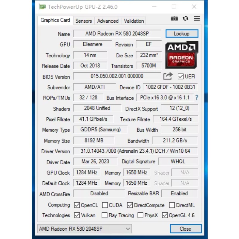 Hongyi DIY Graphic Card RX 580 - đánh giá và giá Rx 580 8Gb 2048Sp Gpu