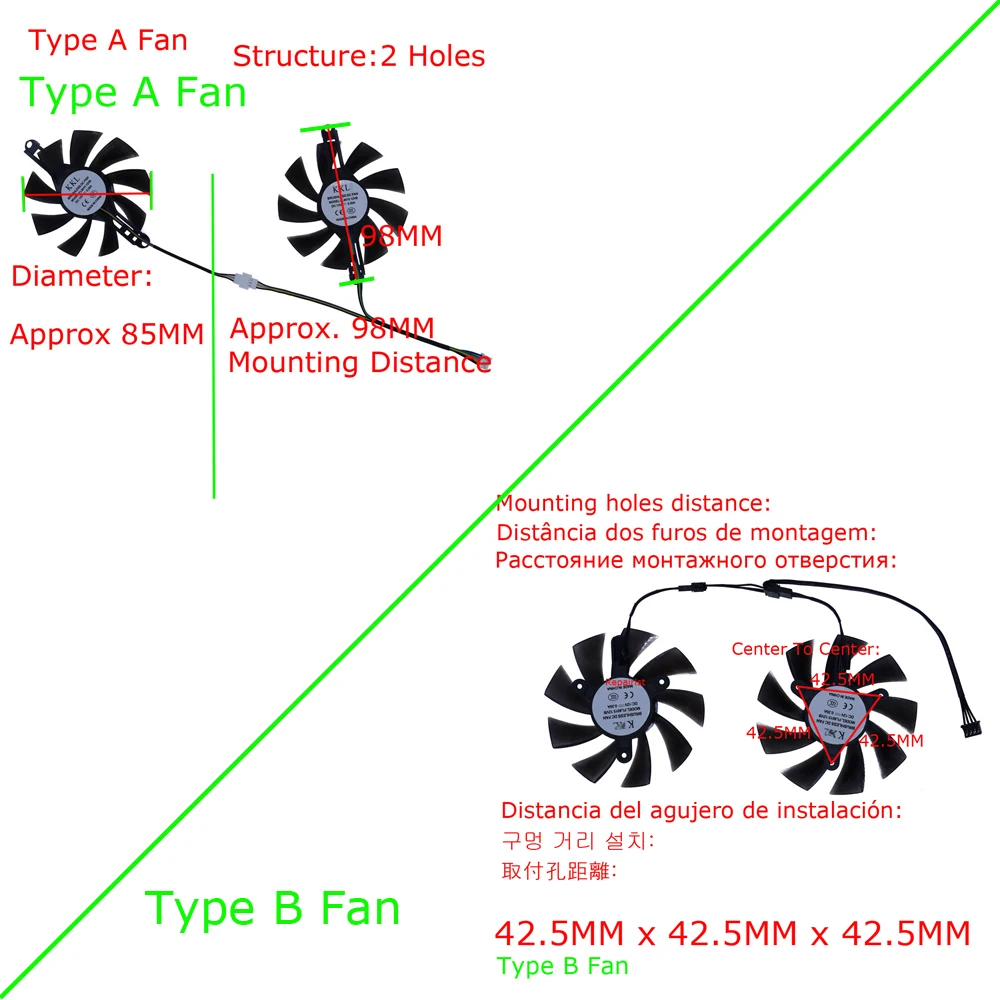 2Pcs/Set,Video Card Fan,T12921 - đánh giá và giá Rtx 3070 8Gb Graphics Card