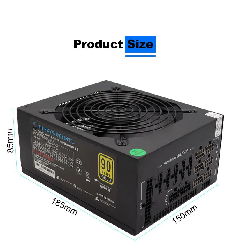 2000W Power Supply Gold ATX Mi - đánh giá và giá 2000W Atx Mining Power Supply