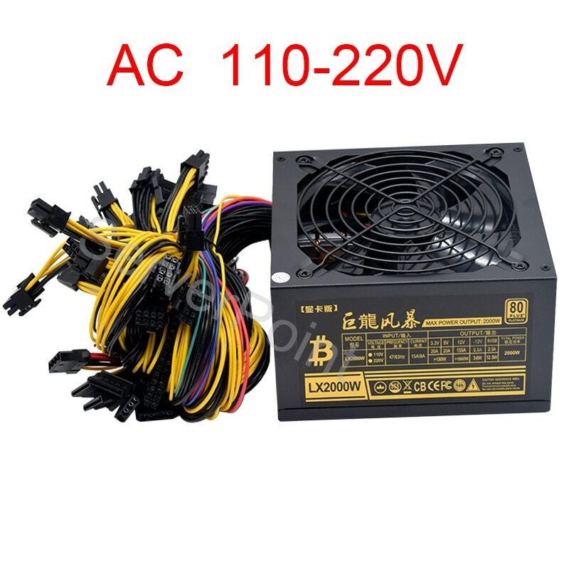 For AC110-220v ATX Pc 2000W Po - đánh giá và giá 2000W Atx Mining Power Supply