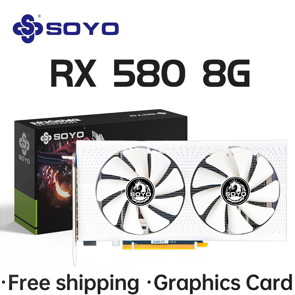 SOYO AMD Radeon RX580 8GB Grap - đánh giá và giá Rx 580 8Gb 2048Sp Gpu