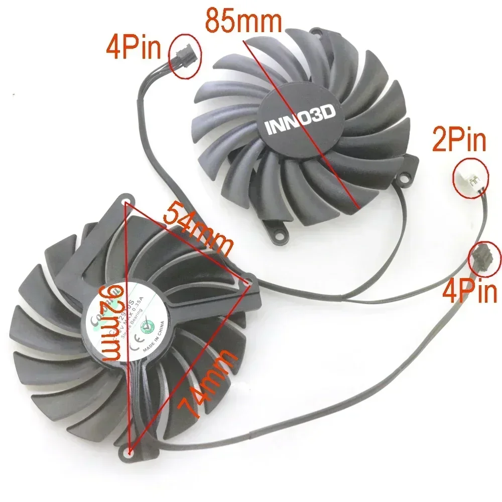 2pcs/lot CF-12910S 85mm DC12V  - đánh giá và giá Rtx 3070 8Gb Graphics Card