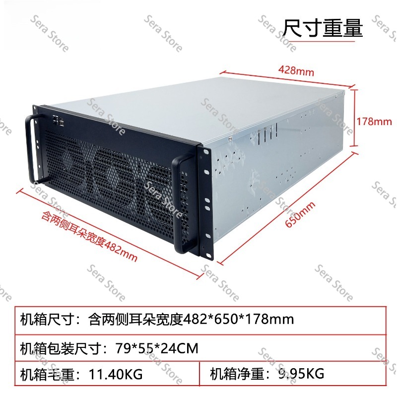 4U Multi-Graphics Card Chassis - đánh giá và giá 8 Gpu 4U Server Chassis